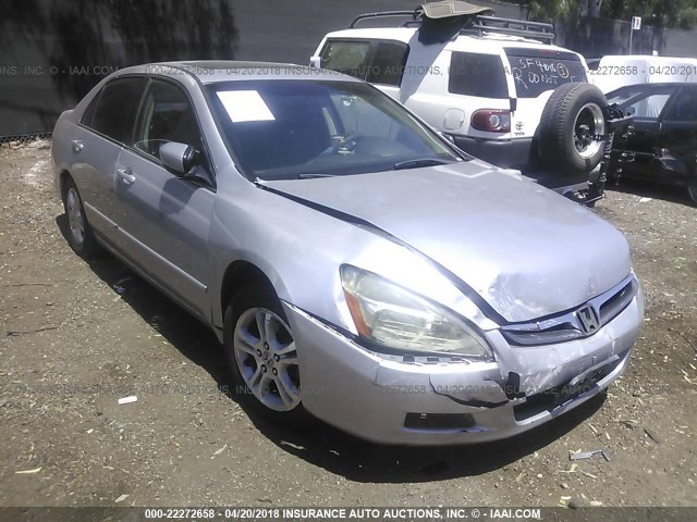 1HGCM56796A157887 - 2006 HONDA ACCORD EX SILVER photo 1