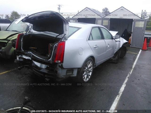 1G6DL5ED7B0129313 - 2011 CADILLAC CTS PERFORMANCE COLLECTION SILVER photo 4