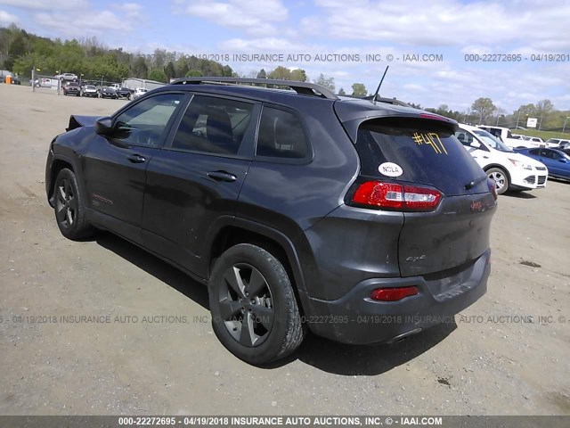 1C4PJMCBXGW267461 - 2016 JEEP CHEROKEE LATITUDE GRAY photo 3