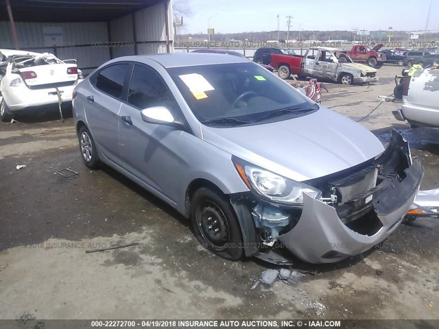 KMHCT4AE5CU079082 - 2012 HYUNDAI ACCENT GLS/GS SILVER photo 1