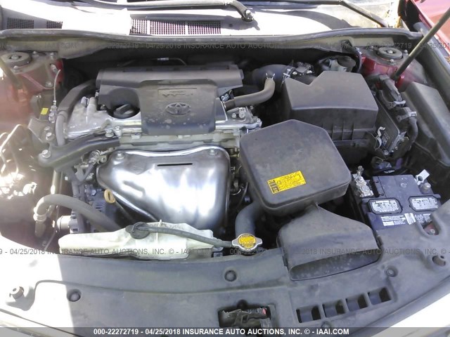 4T1BF1FK2EU842758 - 2014 TOYOTA CAMRY L/SE/LE/XLE 红色 照片 10