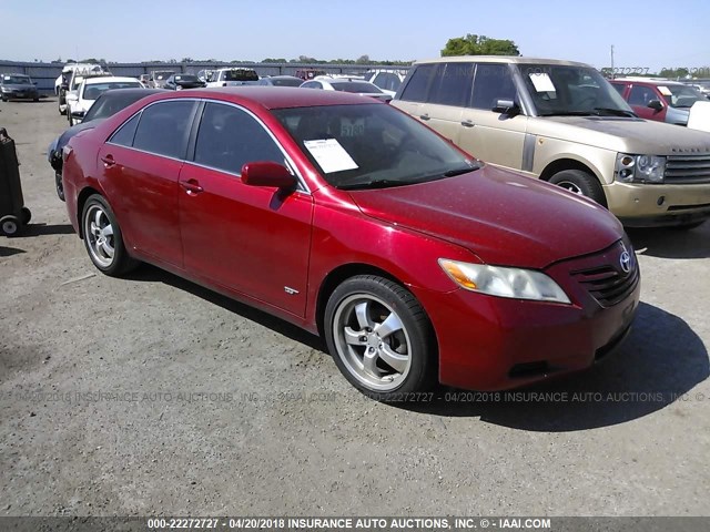 4T4BE46K48R046124 - 2008 TOYOTA CAMRY CE/LE/XLE/SE RED photo 1