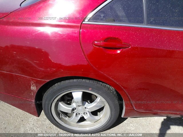 4T4BE46K48R046124 - 2008 TOYOTA CAMRY CE/LE/XLE/SE RED photo 6