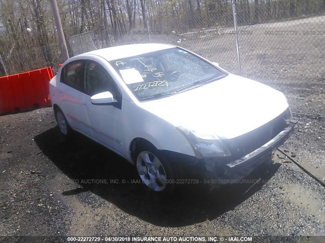 3N1AB6AP2AL643101 - 2010 NISSAN SENTRA 2.0/2.0S/SR/2.0SL WHITE photo 1