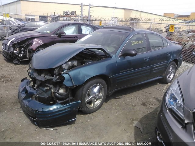 1G2NF52F72C165844 - 2002 PONTIAC GRAND AM SE1 BLUE photo 2