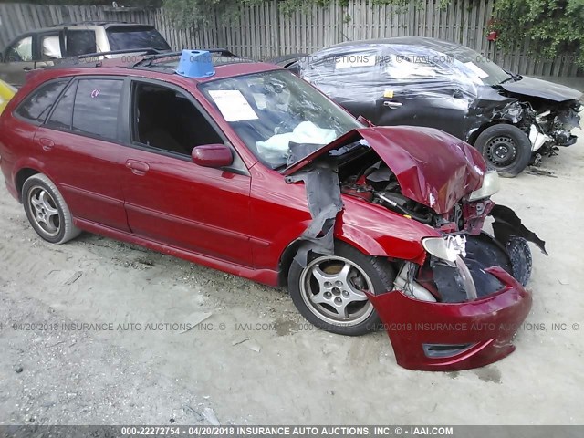 JM1BJ246721469518 - 2002 MAZDA PROTEGE PR5 RED photo 1