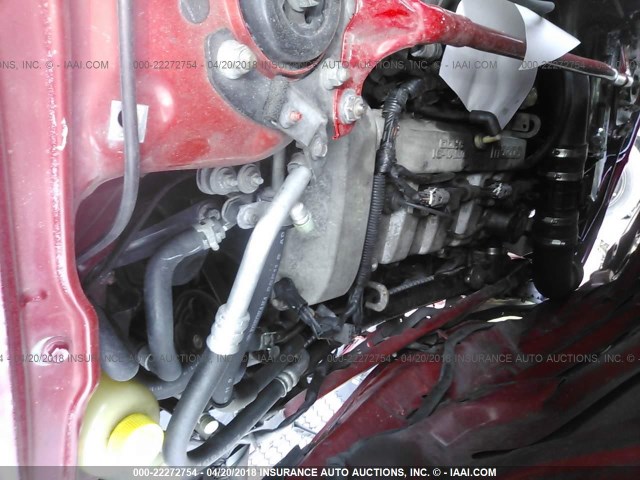 JM1BJ246721469518 - 2002 MAZDA PROTEGE PR5 RED photo 10