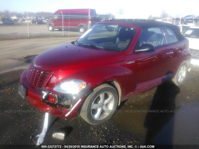 3C3EY55E15T318465 - 2005 CHRYSLER PT CRUISER TOURING RED photo 2