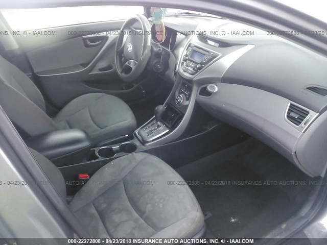 5NPDH4AE8DH243480 - 2013 HYUNDAI ELANTRA GLS/LIMITED GRAY photo 5