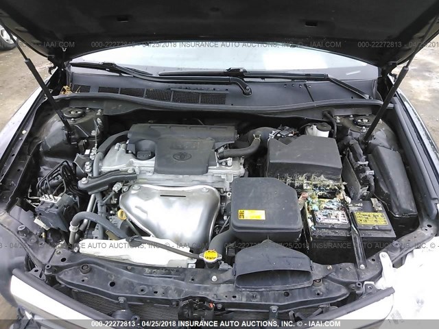 4T1BF1FK1CU605739 - 2012 TOYOTA CAMRY SE/LE/XLE BLACK photo 10