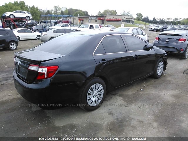 4T1BF1FK1CU605739 - 2012 TOYOTA CAMRY SE/LE/XLE BLACK photo 4