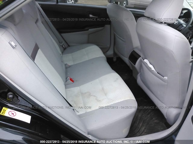 4T1BF1FK1CU605739 - 2012 TOYOTA CAMRY SE/LE/XLE BLACK photo 8