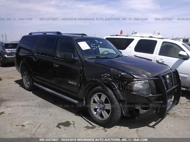 1FMFK19568LA36919 - 2008 FORD EXPEDITION EL LIMITED GRAY photo 1