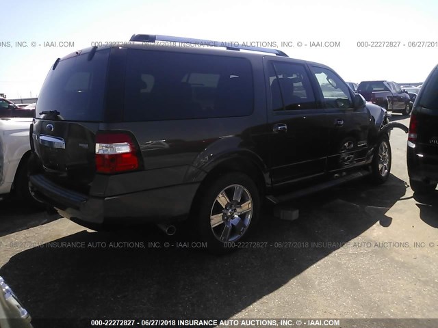 1FMFK19568LA36919 - 2008 FORD EXPEDITION EL LIMITED GRAY photo 4