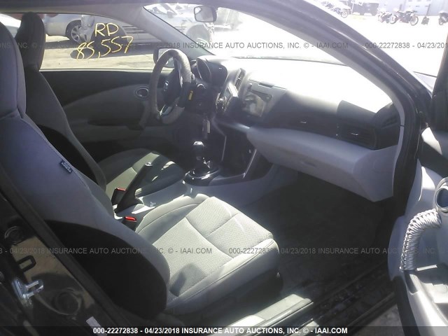 JHMZF1C44BS009848 - 2011 HONDA CR-Z შავი ფოტო 5