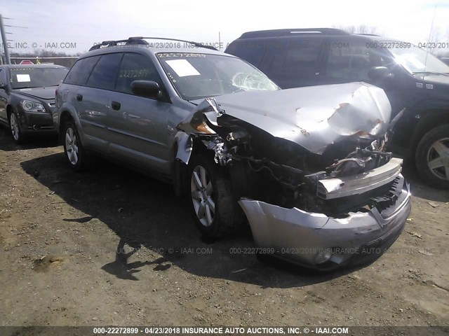 4S4BP61C097348543 - 2009 SUBARU OUTBACK 2.5I GRAY photo 1