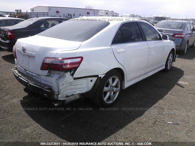 4T1BE46K77U536517 - 2007 TOYOTA CAMRY NEW GENERAT CE/LE/XLE/SE WHITE photo 4