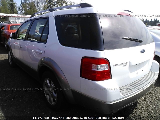 1FMDK05146GA39571 - 2006 FORD FREESTYLE SEL WHITE photo 3