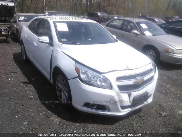 1G11G5SX3DF180478 - 2013 CHEVROLET MALIBU 3LT WHITE photo 1