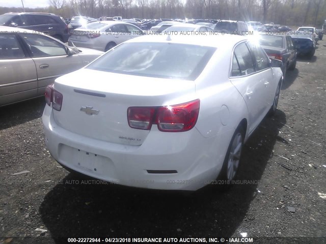 1G11G5SX3DF180478 - 2013 CHEVROLET MALIBU 3LT WHITE photo 4