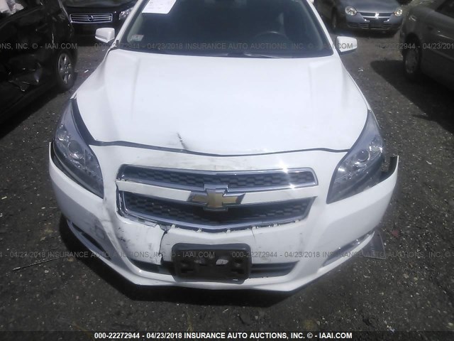 1G11G5SX3DF180478 - 2013 CHEVROLET MALIBU 3LT თეთრი ფოტო 6