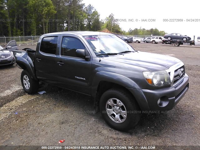 3TMJU4GN9AM096338 - 2010 TOYOTA TACOMA DOUBLE CAB PRERUNNER GRAY photo 1