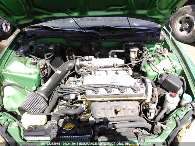 JHMEH6269PS005116 - 1993 HONDA CIVIC DEL SOL SI GREEN photo 10