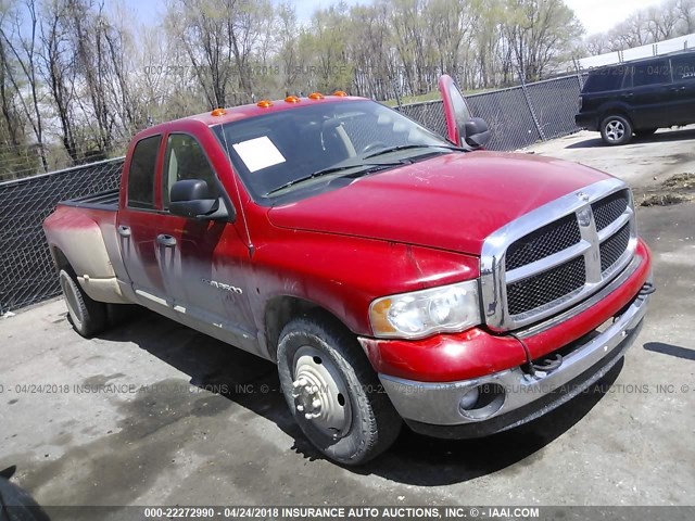 3D7MR48C55G786660 - 2005 DODGE RAM 3500 ST/SLT RED photo 1