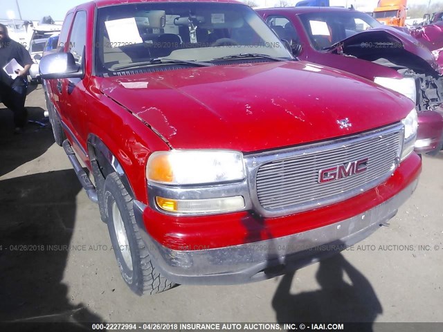 2GTEK19T921227732 - 2002 GMC NEW SIERRA K1500 RED photo 6