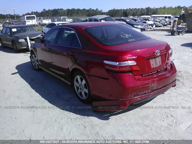4T1BK46K17U024440 - 2007 TOYOTA CAMRY NEW GENERAT LE/XLE/SE BURGUNDY photo 3