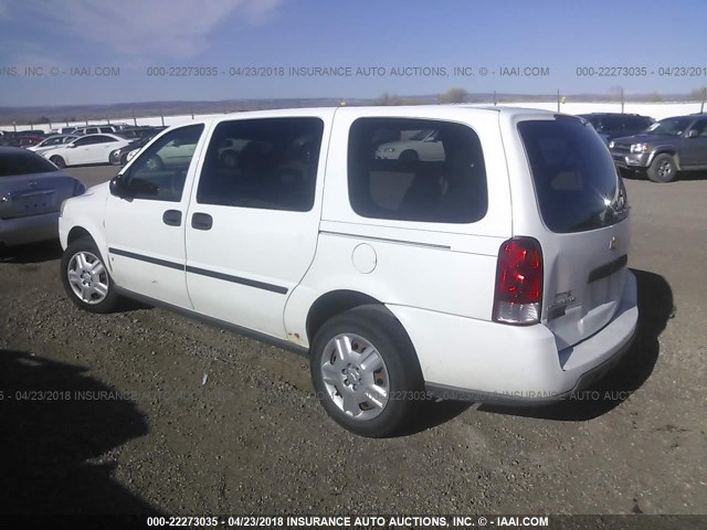 1GNDV23L06D140224 - 2006 CHEVROLET UPLANDER LS WHITE photo 3