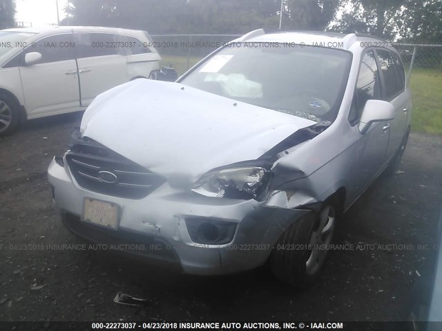 KNAFG525977029491 - 2007 KIA RONDO LX/EX SILVER photo 2