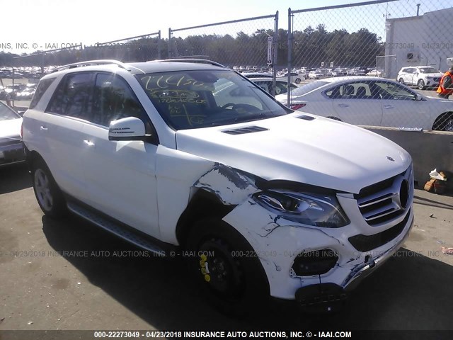 4JGDA5HB3HA993383 - 2017 MERCEDES-BENZ GLE 350 4MATIC WHITE photo 1