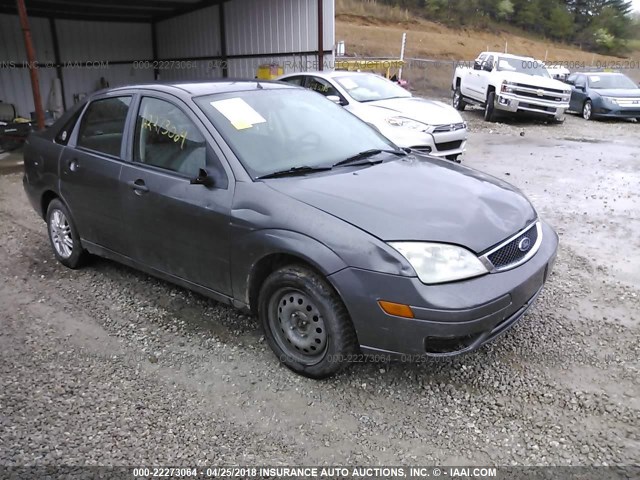 1FAHP34N17W252424 - 2007 FORD FOCUS ZX4/S/SE/SES GRAY photo 1
