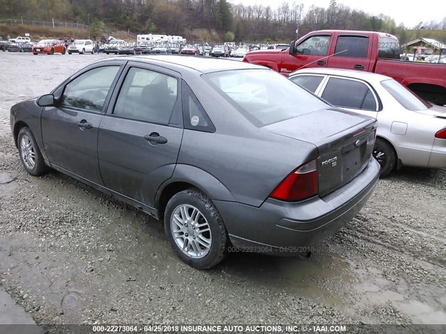 1FAHP34N17W252424 - 2007 FORD FOCUS ZX4/S/SE/SES 灰色 照片 3