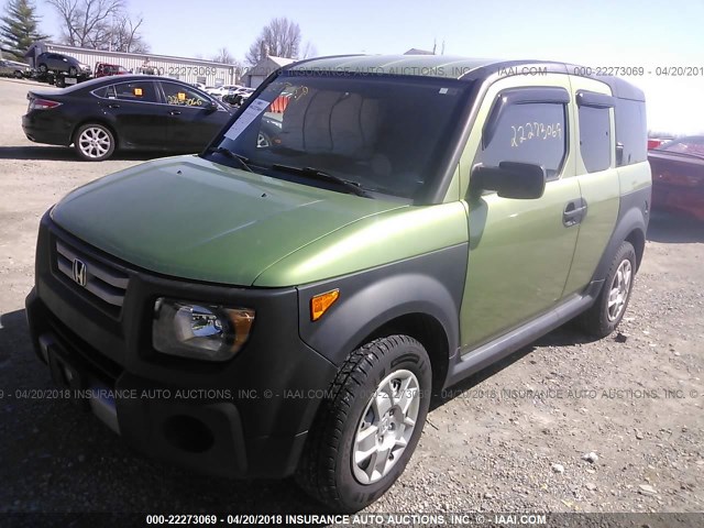 5J6YH18398L009767 - 2008 HONDA ELEMENT LX GREEN photo 2