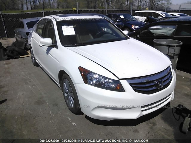 1HGCP2F87BA077173 - 2011 HONDA ACCORD EXL WHITE photo 1