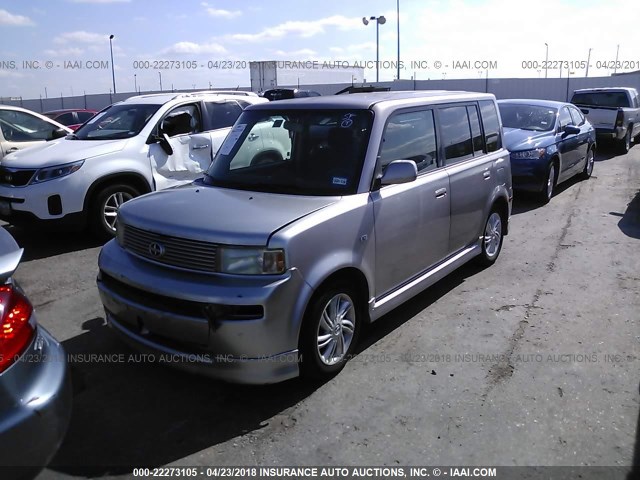 JTLKT324650207358 - 2005 TOYOTA SCION XB SILVER photo 2