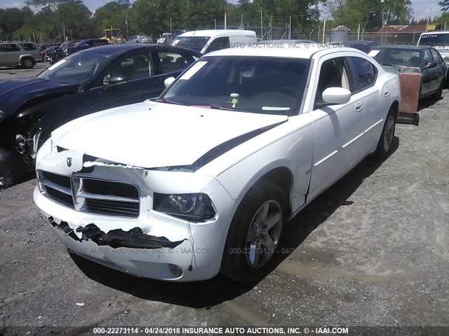 2B3CA3CV1AH311311 - 2010 DODGE CHARGER SXT WHITE photo 2