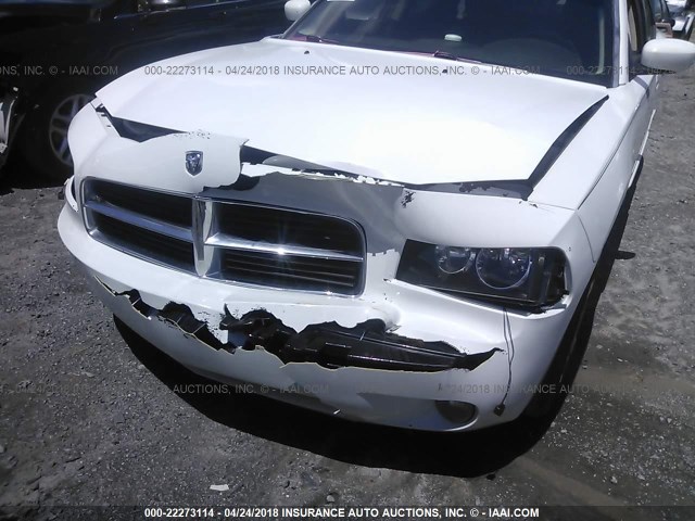 2B3CA3CV1AH311311 - 2010 DODGE CHARGER SXT WHITE photo 6