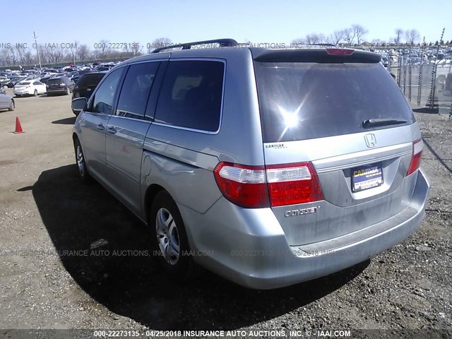 5FNRL38637B049147 - 2007 HONDA ODYSSEY EXL ვერცხლისფერი ფოტო 3