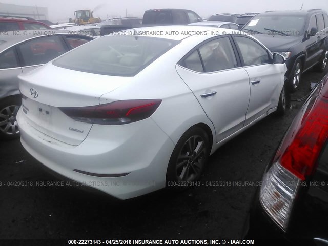 5NPD84LF1HH091473 - 2017 HYUNDAI ELANTRA SE/VALUE/LIMITED WHITE photo 4