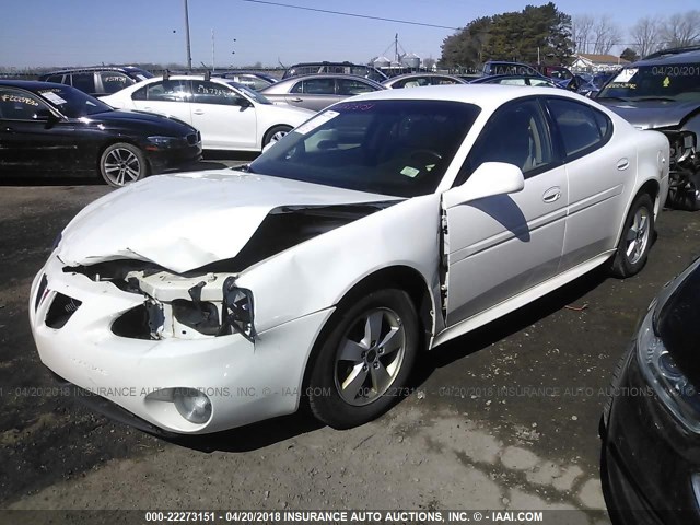 2G2WP552161124809 - 2006 PONTIAC GRAND PRIX WHITE photo 2