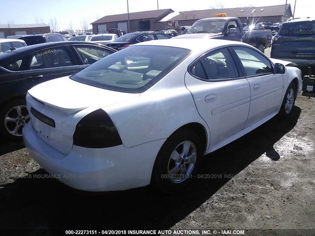 2G2WP552161124809 - 2006 PONTIAC GRAND PRIX WHITE photo 4