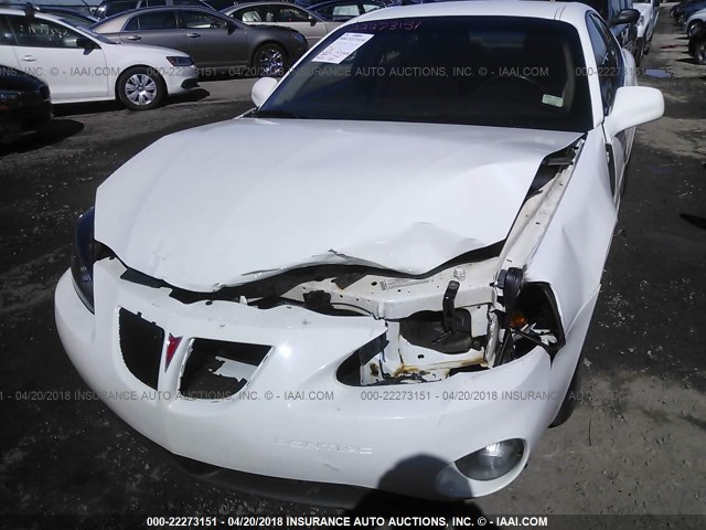 2G2WP552161124809 - 2006 PONTIAC GRAND PRIX WHITE photo 6