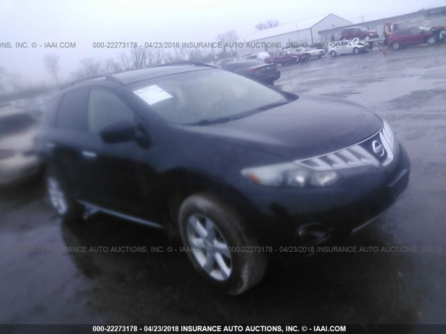 JN8AZ18W99W135047 - 2009 NISSAN MURANO S/SL/LE BLACK photo 1