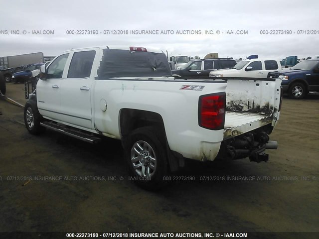 1GC4K0C88GF107690 - 2016 CHEVROLET SILVERADO K3500 LTZ WHITE photo 3