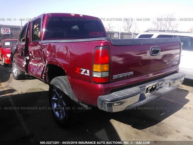 2GTEK13T751242551 - 2005 GMC NEW SIERRA K1500 MAROON photo 3