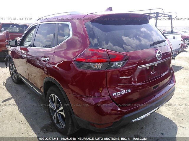 5N1AT2MTXHC786326 - 2017 NISSAN ROGUE S/SL RED photo 3