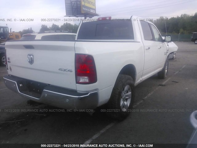 1C6RR7LT9JS161505 - 2018 RAM 1500 SLT WHITE photo 4